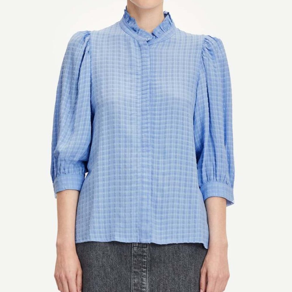 Samsoe Samsoe Light Blue "Camisa Mesji" Top